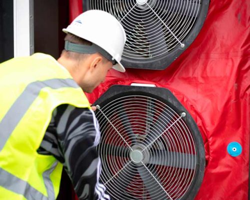 Service Blower Door test